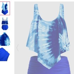 flounce bikini-high waist bottom